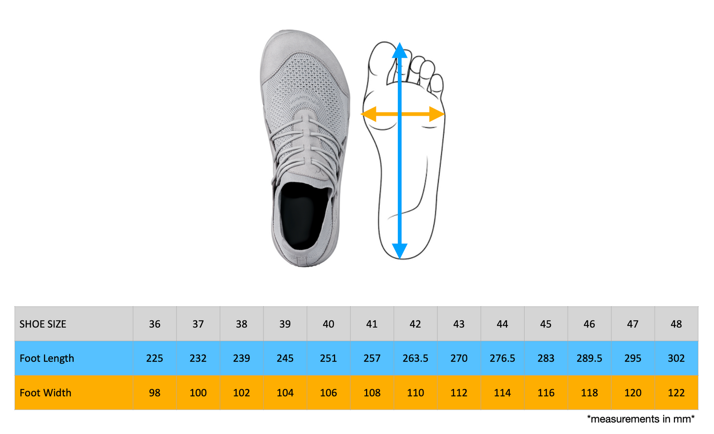 Flow Grey Barefoot Shoes